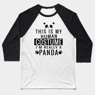 Panda Halloween Baseball T-Shirt